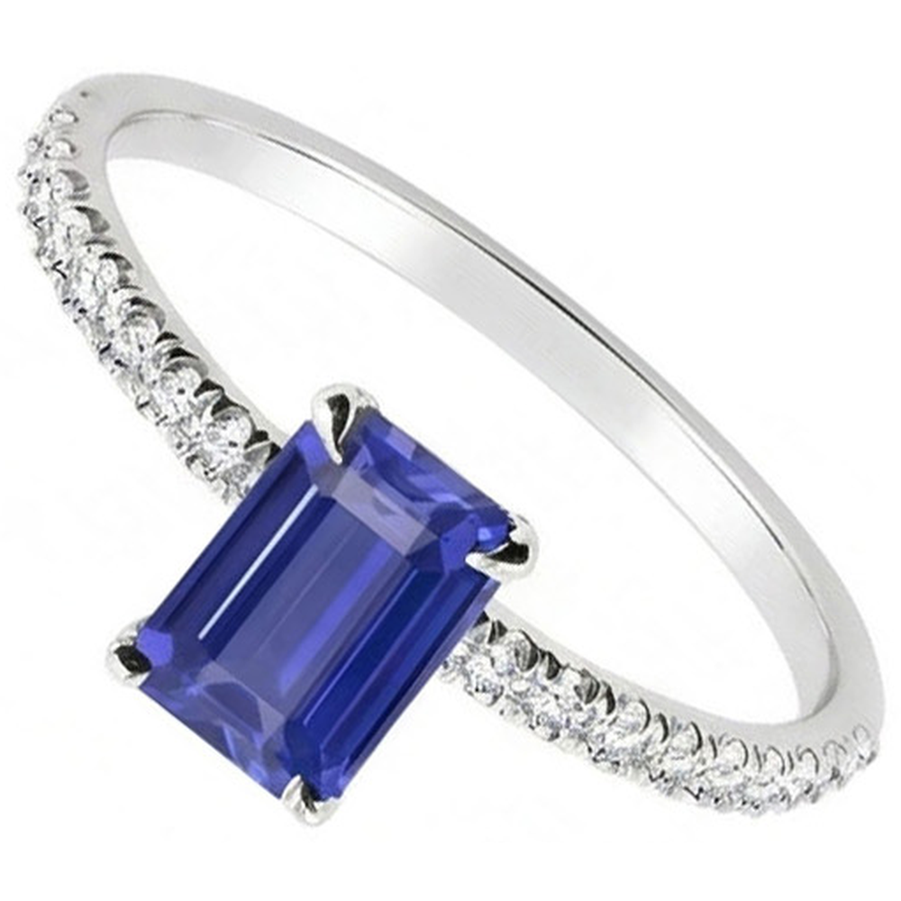 naturel diamant 2carats bague vue de dessus