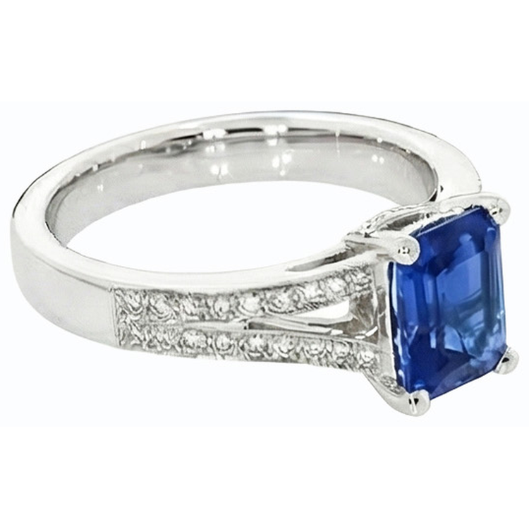 naturel diamant 3carats bague vue de dessus