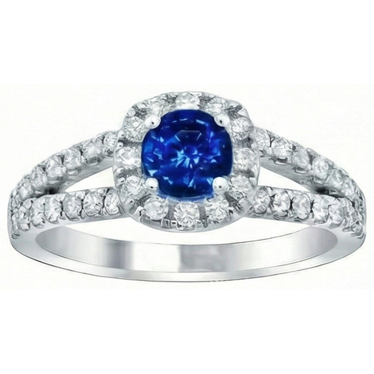naturel diamant 3.25carats bague angle de côté