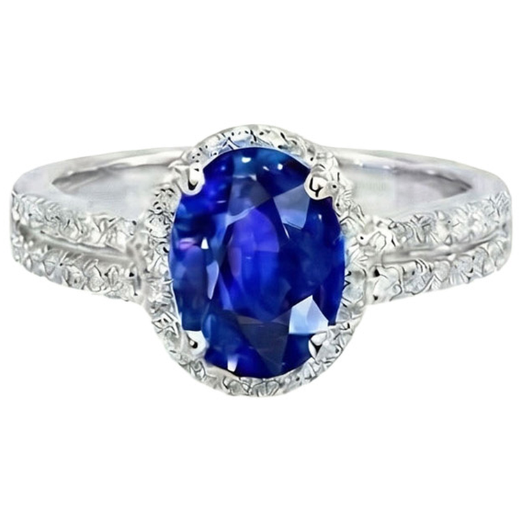 naturel round diamant 4.81carats bague angle de côté