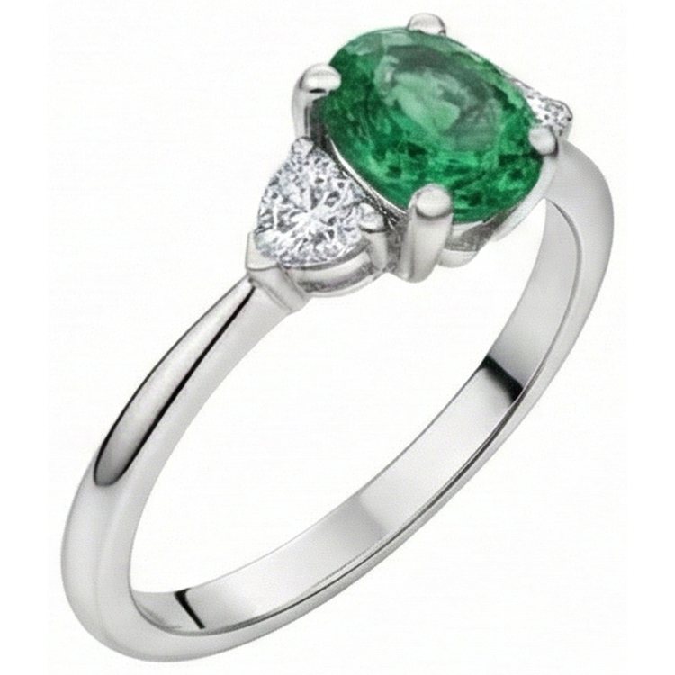 naturel oval diamant 6carats bague détail rapproché