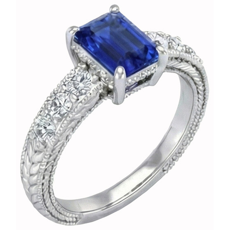 naturel diamant 2.10carats bague vue de dessus
