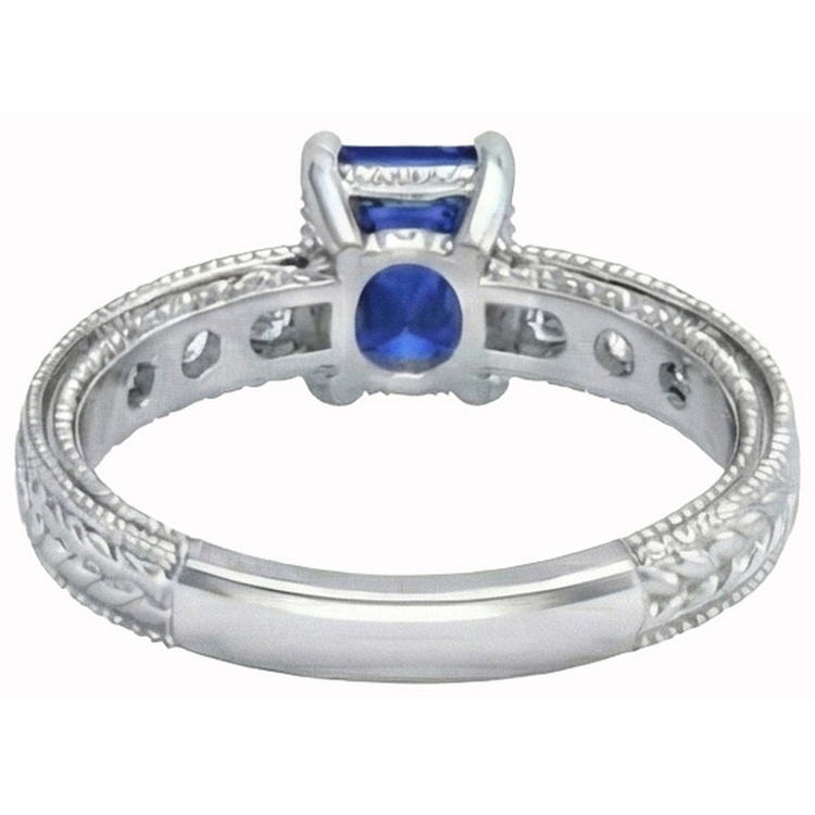 naturel diamant 2.10carats bague vue de profil