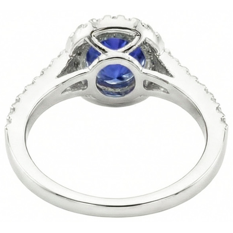 naturel diamant 2.50carats bague vue de profil
