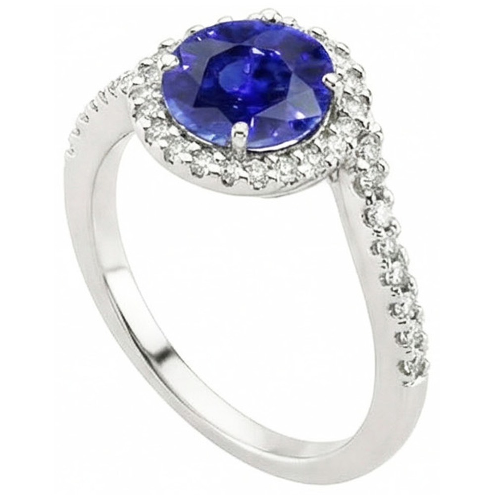 naturel diamant 2.50carats bague vue de face