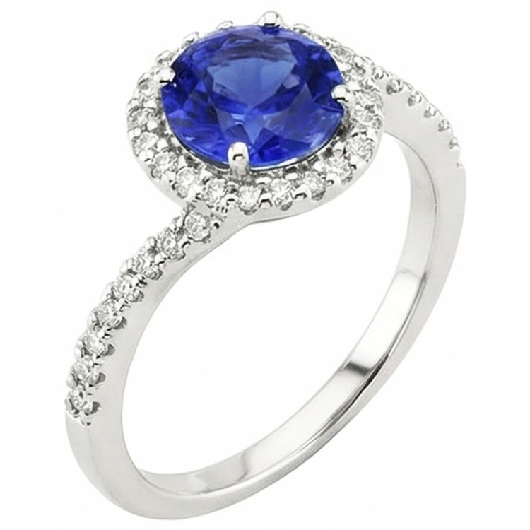 naturel diamant 2.50carats bague détail rapproché