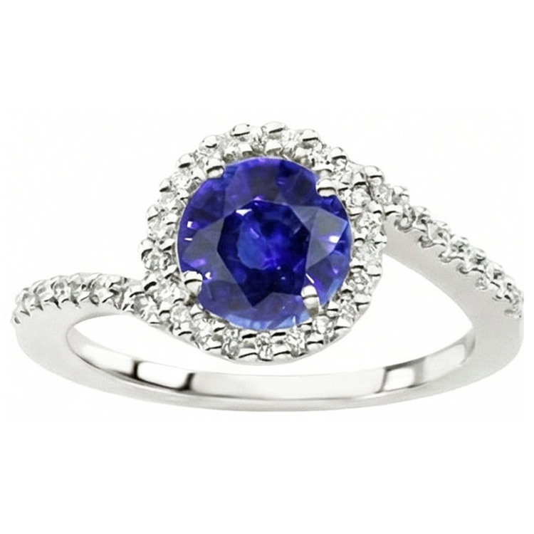 naturel diamant 2.50carats bague angle de côté