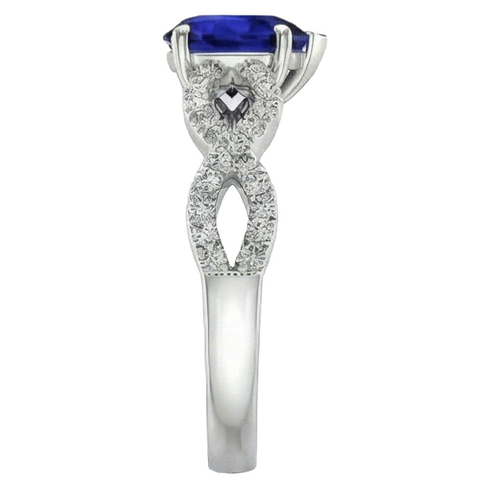 naturel round diamant 3carats bague détail rapproché