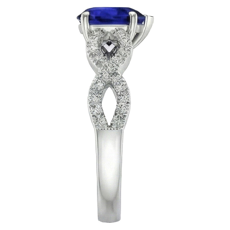 naturel round diamant 3carats bague détail rapproché