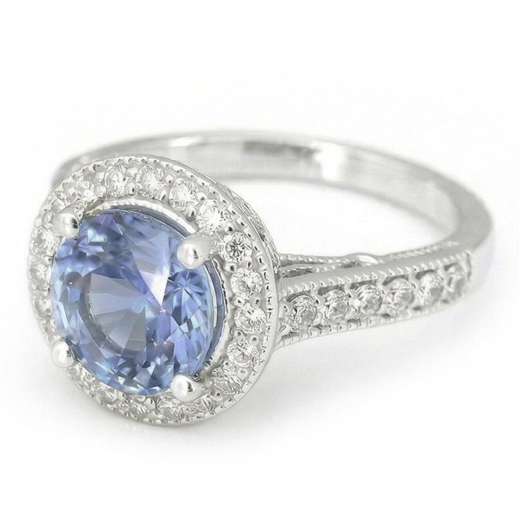 naturel round diamant 4.86carats bague détail rapproché