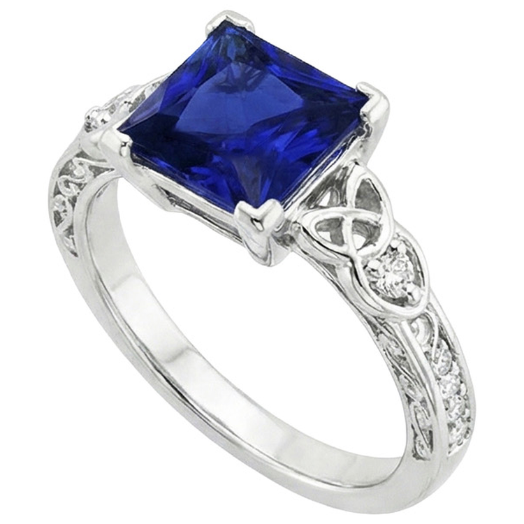 naturel diamant 5.25carats bague angle de côté