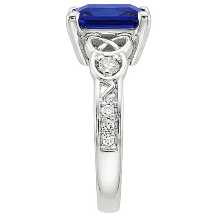 naturel diamant 5.25carats bague vue de profil