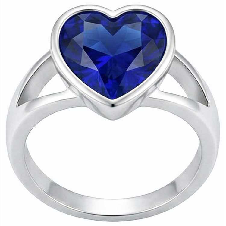 naturel heart diamant 3carats bague angle de côté