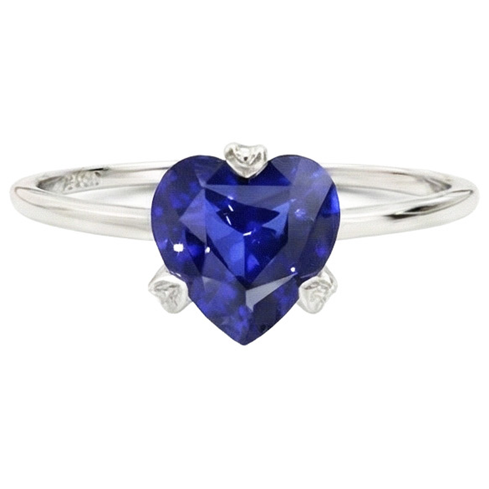 naturel heart diamant 2carats bague angle de côté