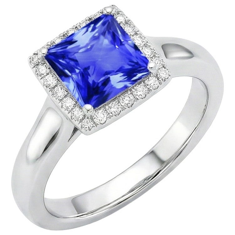 naturel diamant 5.40carats bague détail rapproché