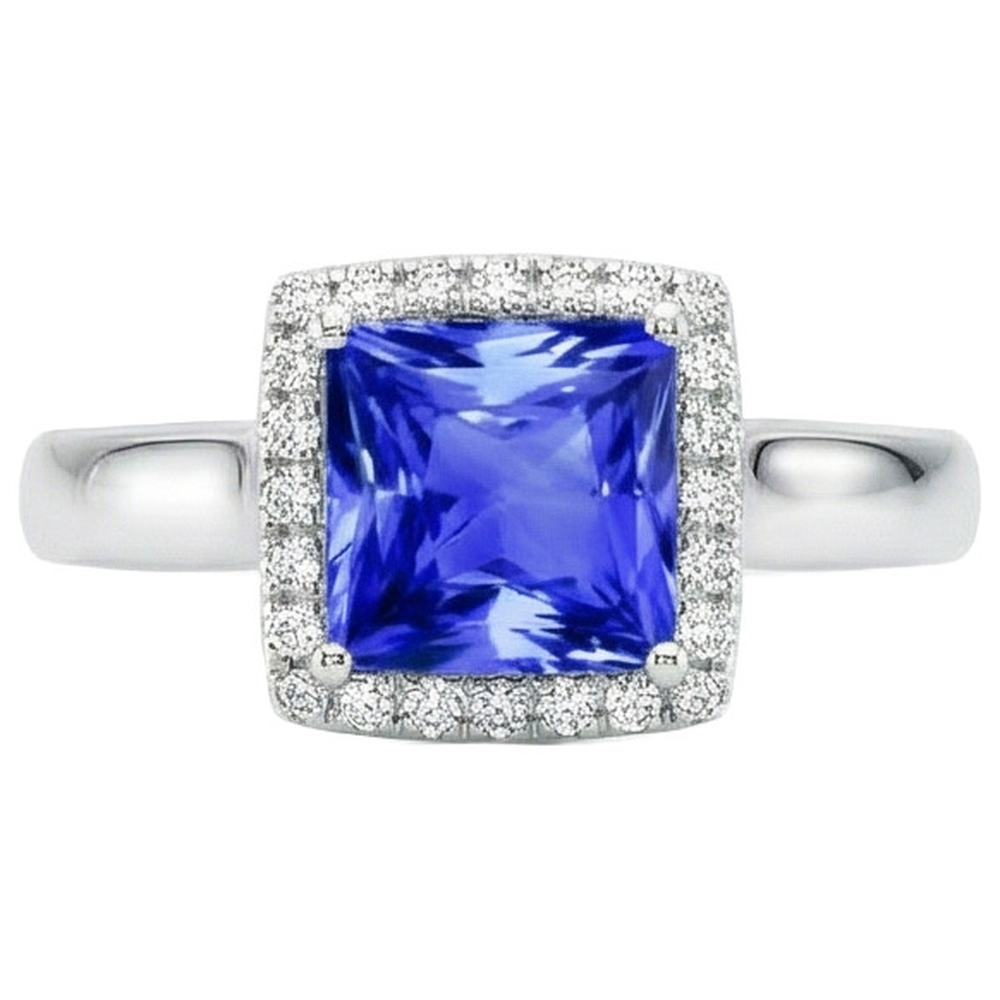 naturel diamant 5.40carats bague angle de côté