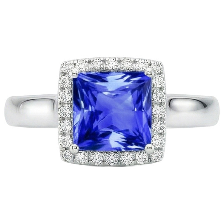 naturel diamant 5.40carats bague angle de côté