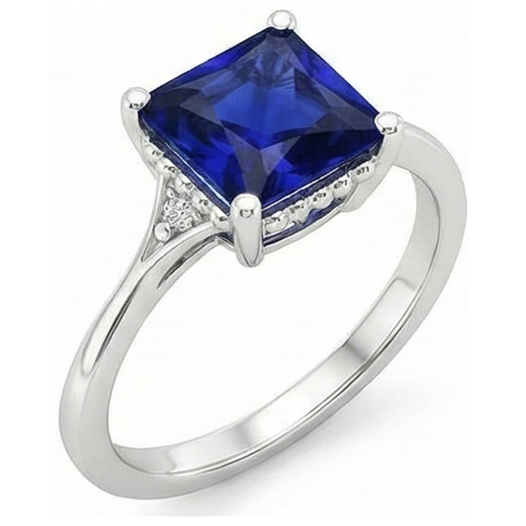 naturel diamant 5.25carats bague vue de dessus