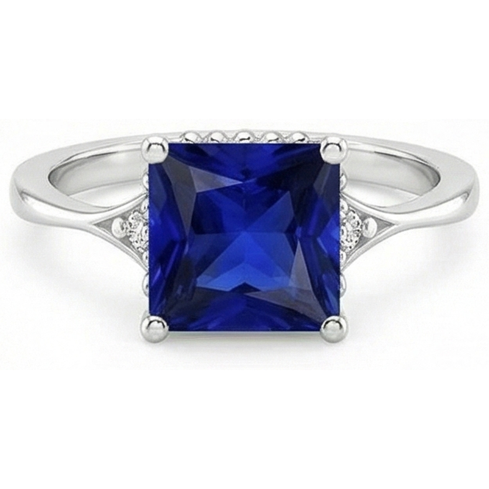 naturel diamant 5.25carats bague détail rapproché