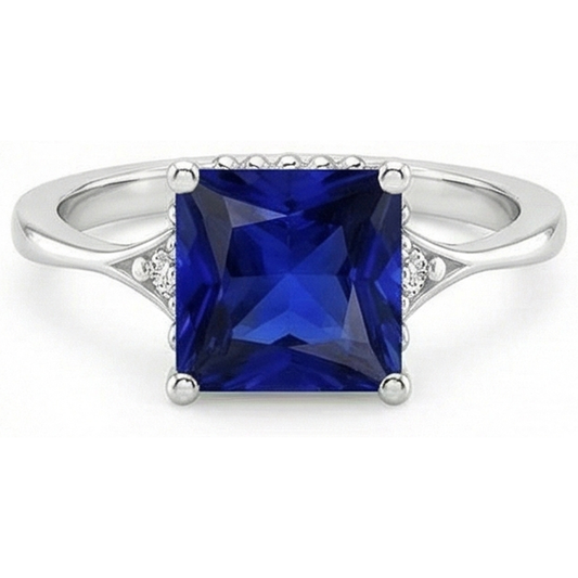 naturel diamant 5.25carats bague détail rapproché