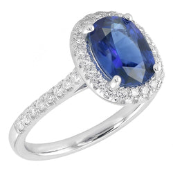 Bague Saphir Naturel 3.50 Carats