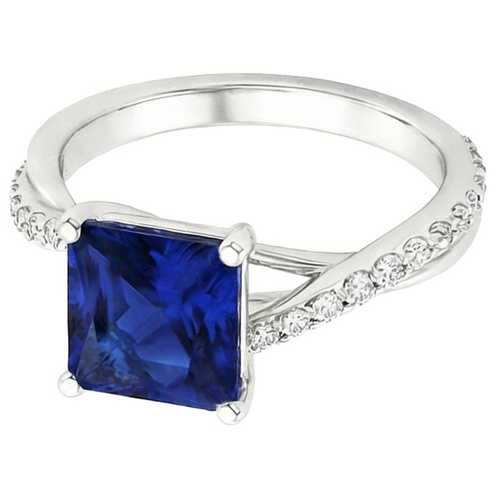 naturel diamant 6carats bague vue de dessus