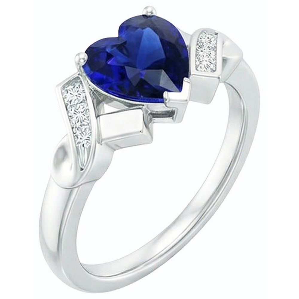 naturel round diamant 2carats bague angle de côté