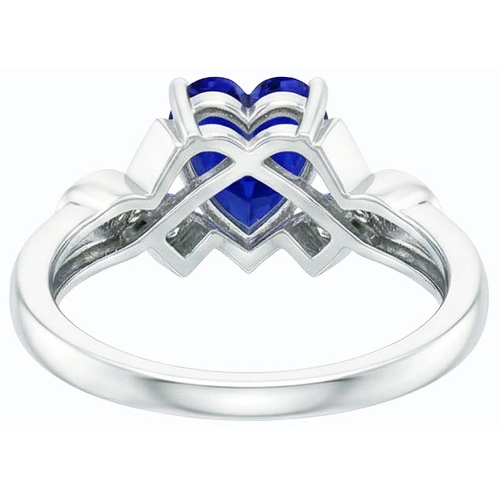 naturel round diamant 2carats bague détail rapproché