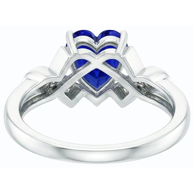 naturel round diamant 2carats bague détail rapproché