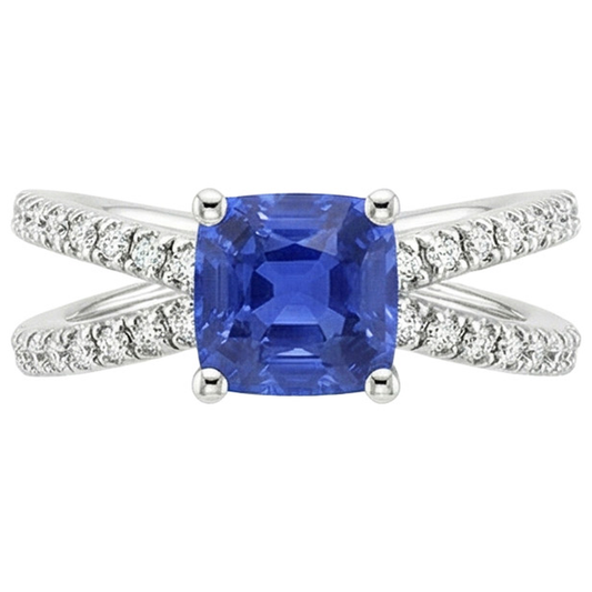 naturel round diamant 2.75carats bague détail rapproché