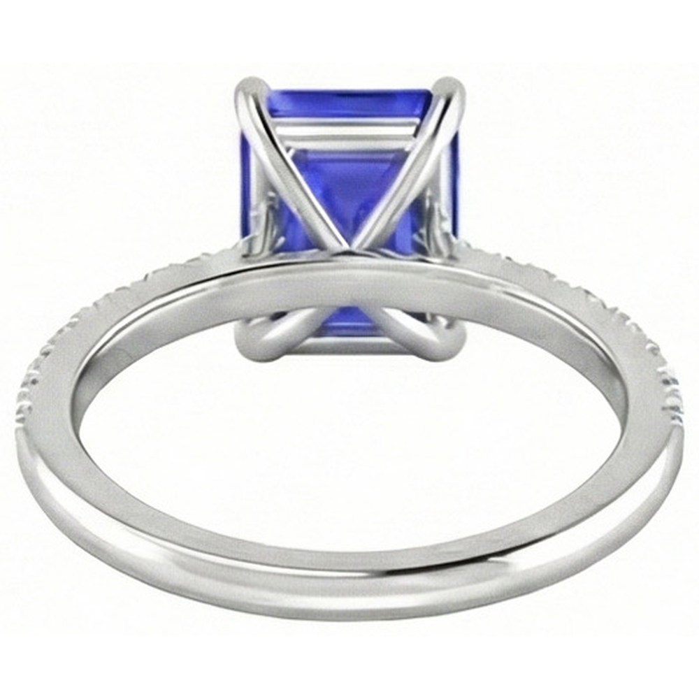naturel diamant 2.70carats bague vue de profil