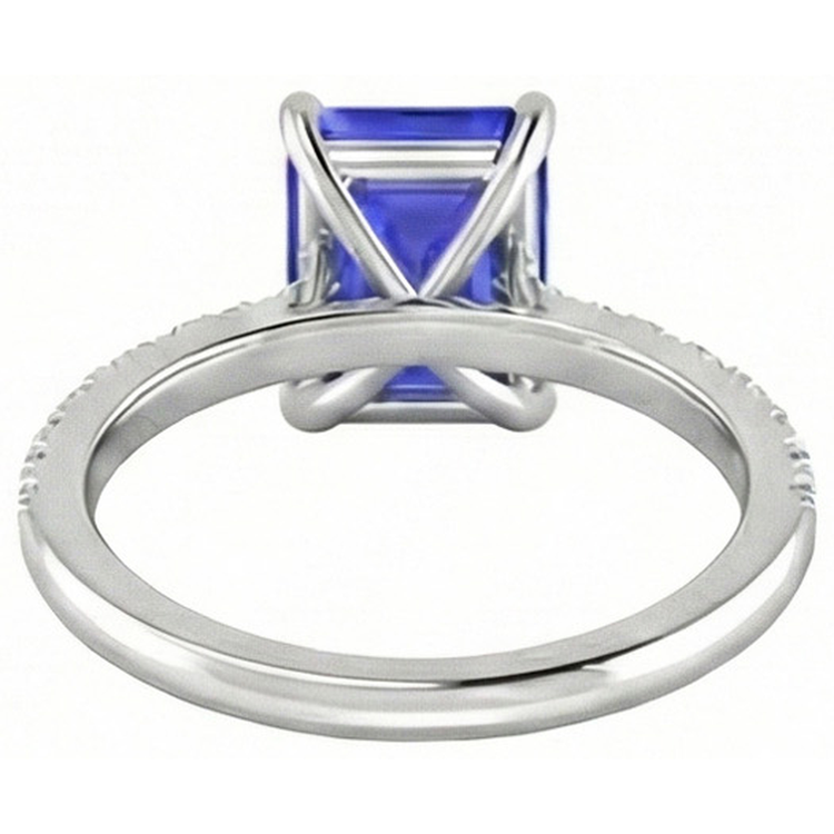 naturel diamant 2.70carats bague vue de profil