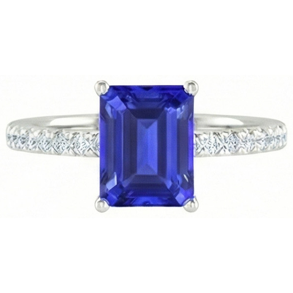 naturel diamant 2.70carats bague vue de dessus