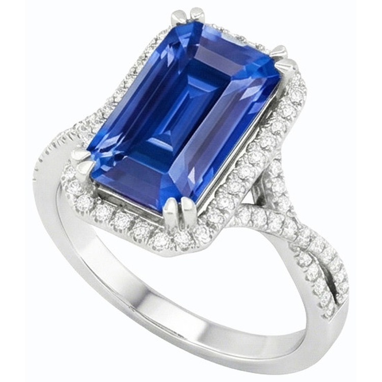 naturel émeraude 4carats bague détail rapproché