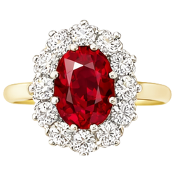 Bague Rubis Naturel 4.75 Carats