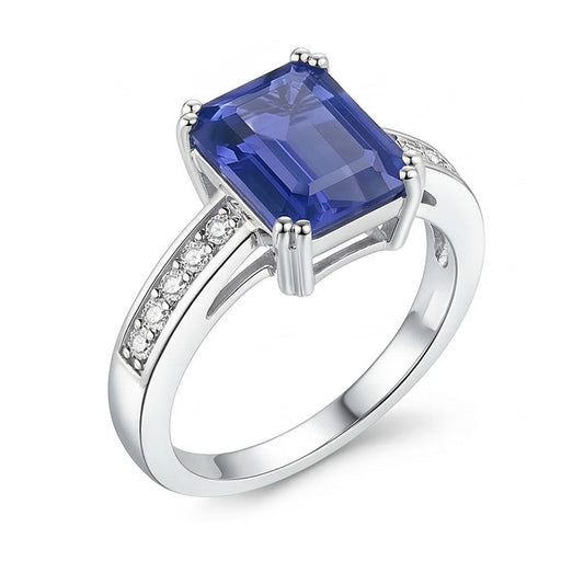 naturel diamant 3.25carats bague angle de côté