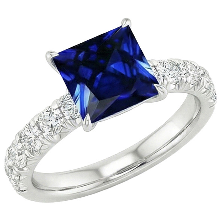naturel diamant 6carats bague angle de côté