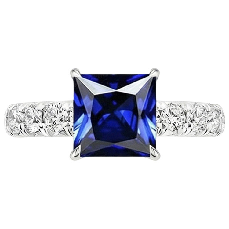 naturel diamant 6carats bague vue de profil