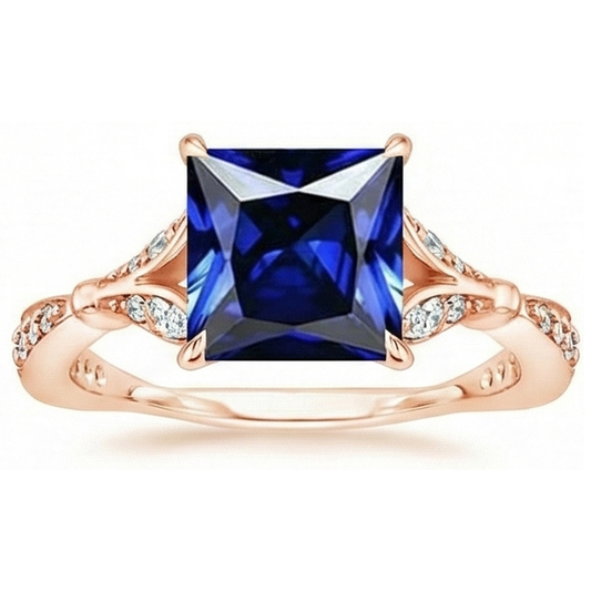 naturel diamant 5.50carats bague détail rapproché