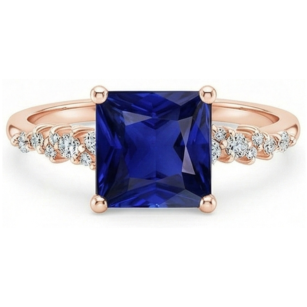 naturel diamant 3.75carats bague détail rapproché