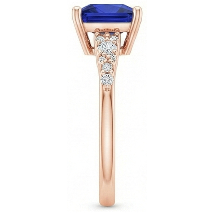 naturel diamant 3.75carats bague vue de dessus