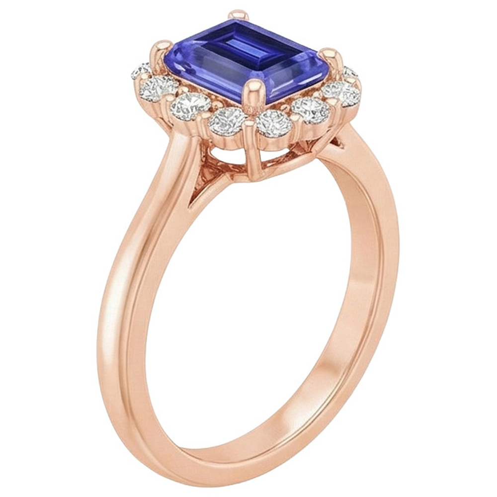 naturel diamant 4carats bague détail rapproché