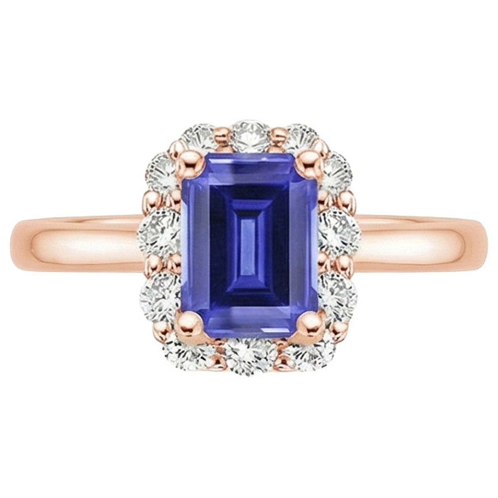 naturel diamant 4carats bague vue de profil