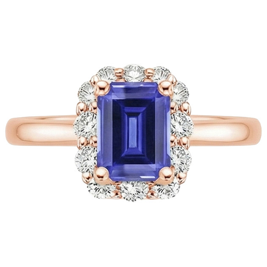 naturel diamant 4carats bague vue de profil