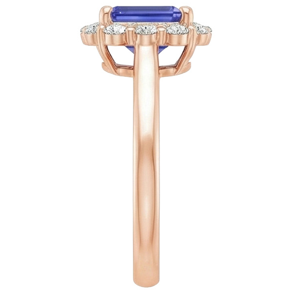 naturel diamant 4carats bague sur blanc