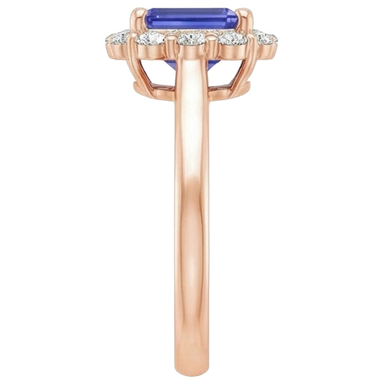 naturel diamant 4carats bague sur blanc