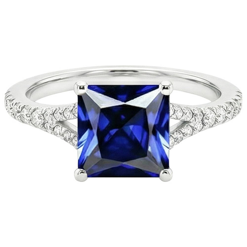 naturel diamant 6carats bague vue de dessus