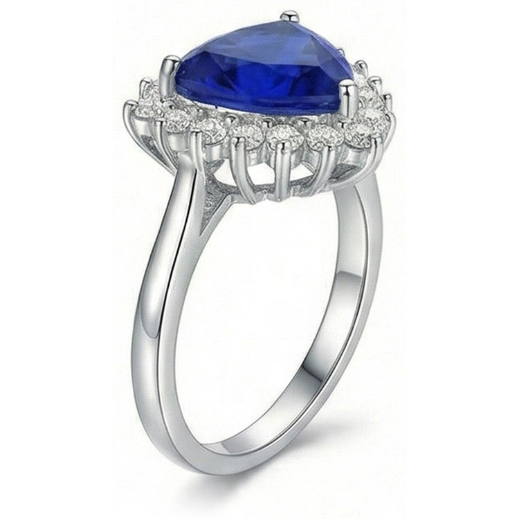 naturel round diamant 3.50carats bague vue de dessus
