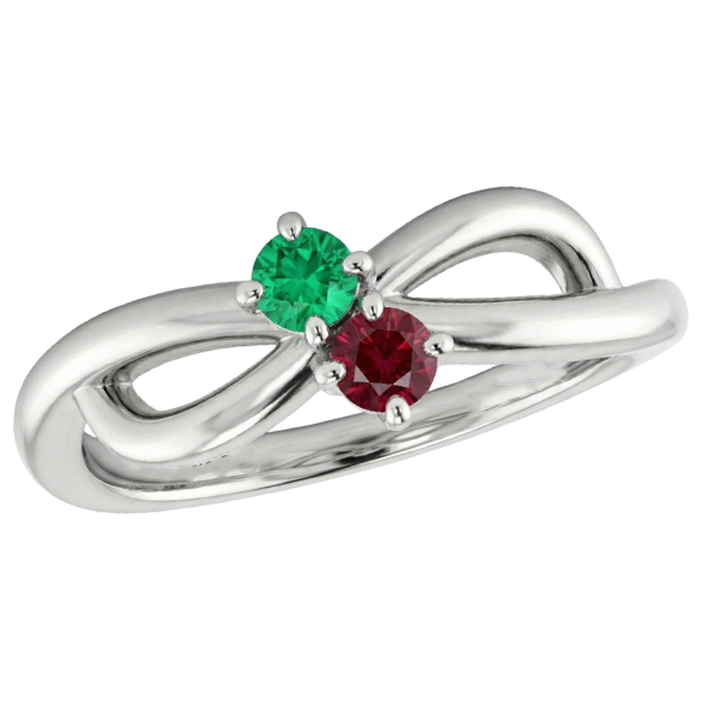 naturel round rubis 0.30carats bague sur blanc