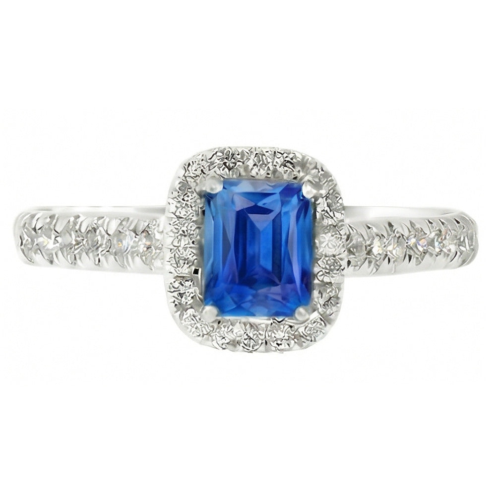 naturel round saphir 2.50carats bague détail rapproché